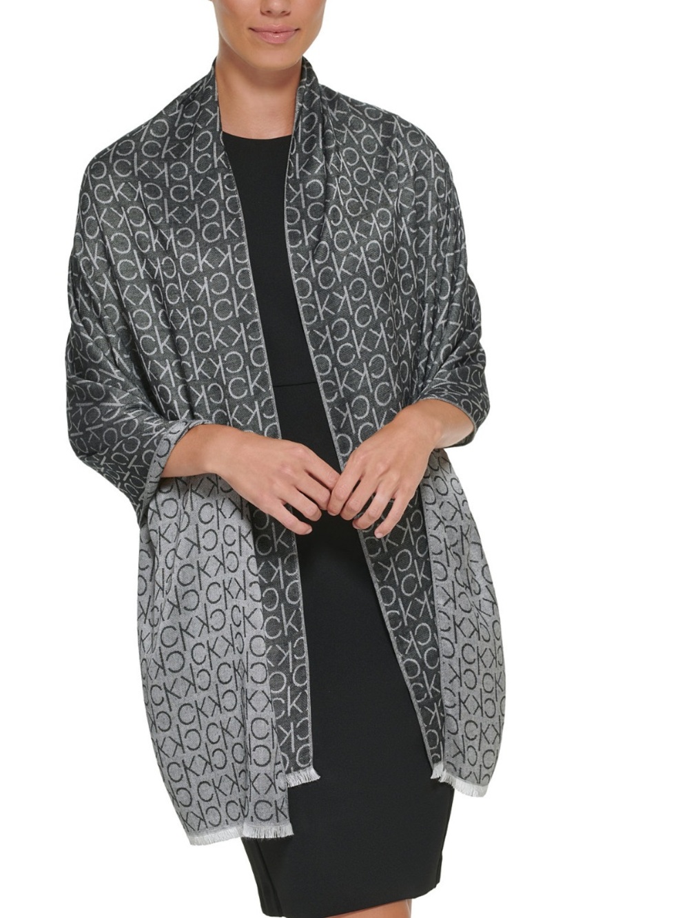 Calvin Klein
Monogram CK Logo-Print
Pashmina Wrap Scarf
